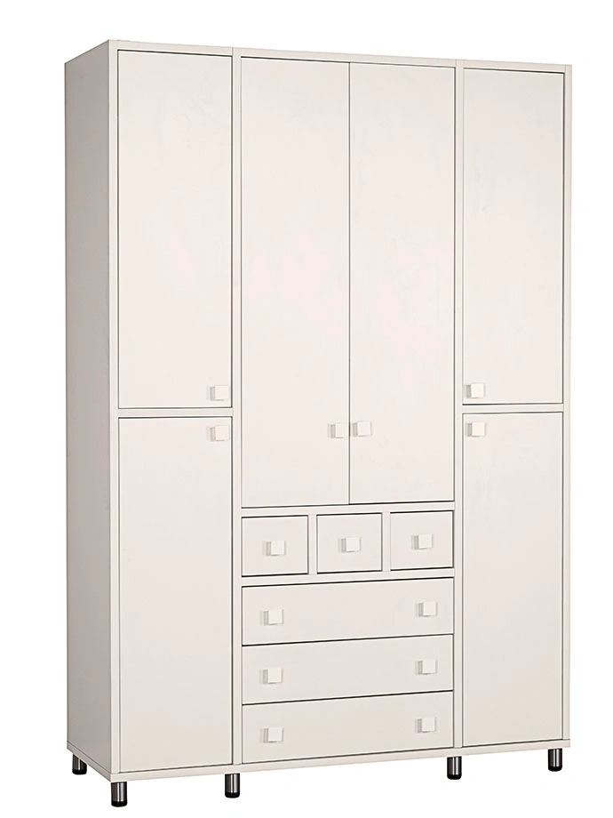 ארון ילדים מיכל 4 דלתות | צבע שמנת